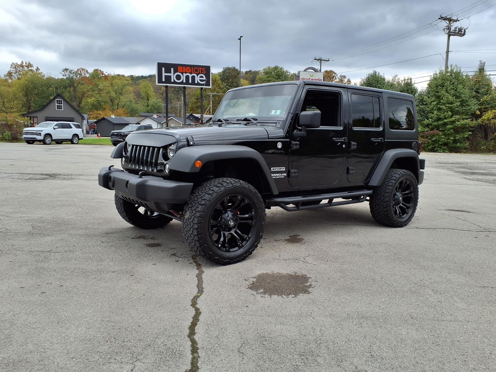 Used 2014 Jeep Wrangler Unlimited Sport with VIN 1C4BJWDG9EL157757 for sale in Aliquippa, PA